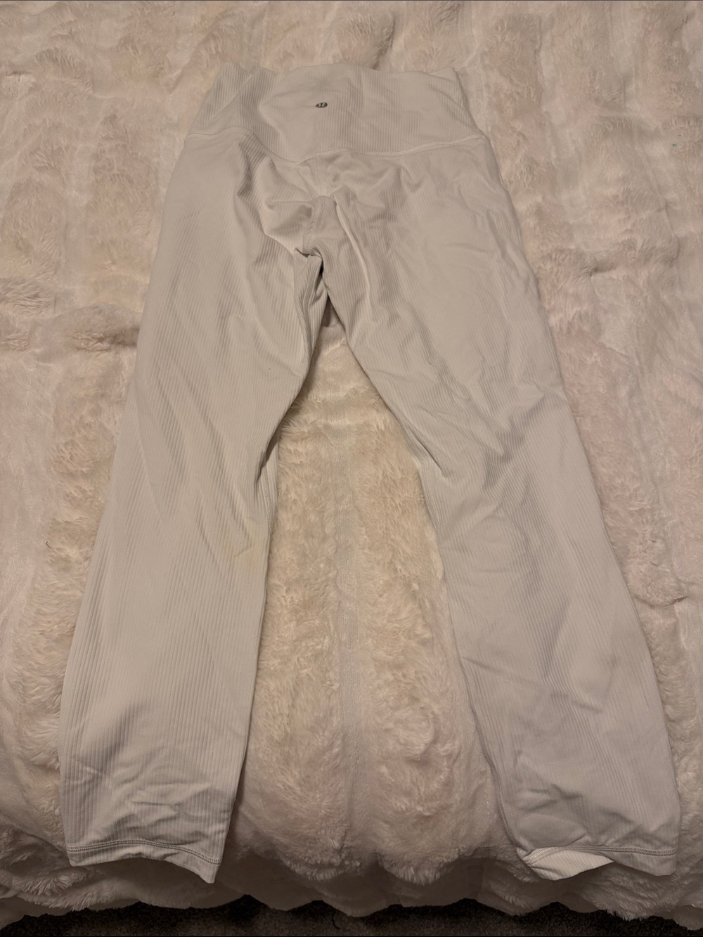 lululemon athletica White High-Rise Ribbed Leggings-25” - Picture 3 of 5